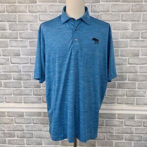 FootJoy Heathered Blue Torrey Pines Golf Polo Sport Athleisure Men XL